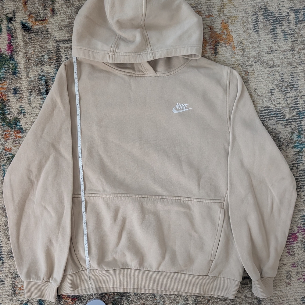 Nike Beige Fleece Hoodie